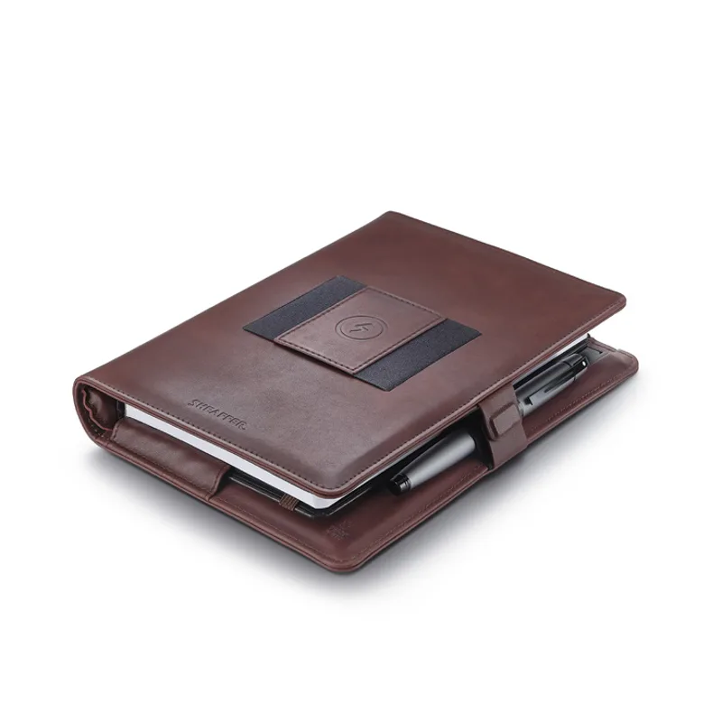 Sheaffer Superbook 12000mAh Power Bank Organizer - Brown