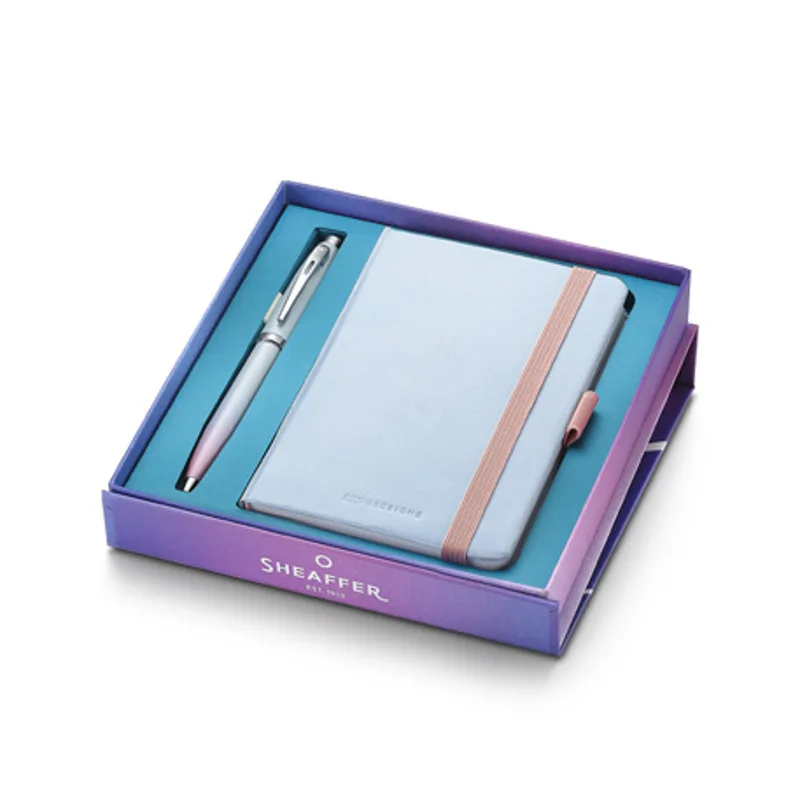 Gift Set: Sheaffer 100 Expressions Ballpoint Pen with small notebook